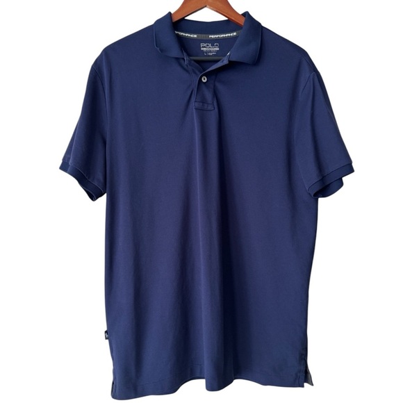 Polo Ralph Lauren Other - 3/$30 Polo Ralph Lauren Navy blue performance golf athletic button shirt Sz L